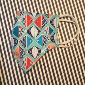 Vera Bradley Cotton Face Mask "Go Fish"